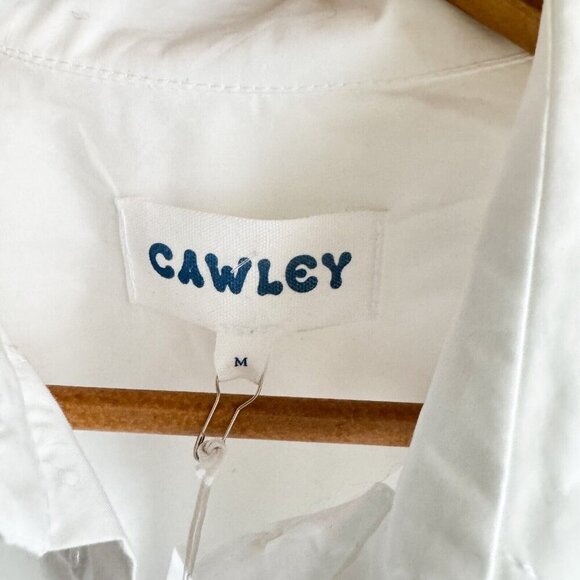 Cowley Studios White Cotton Lagenlook Relaxed Fit Shirt Dress M - Picture 6 of 6